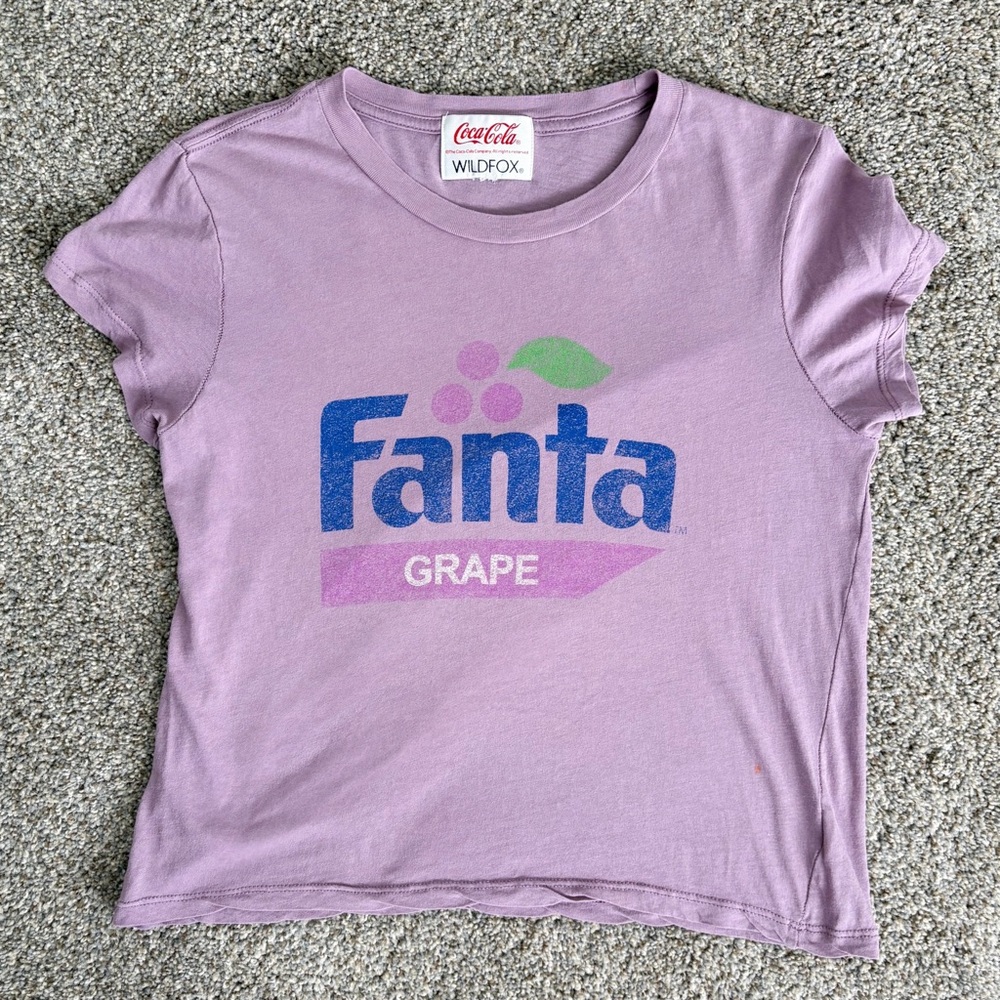Wildfox x Coca-Cola Fanta Grape Baby Tee